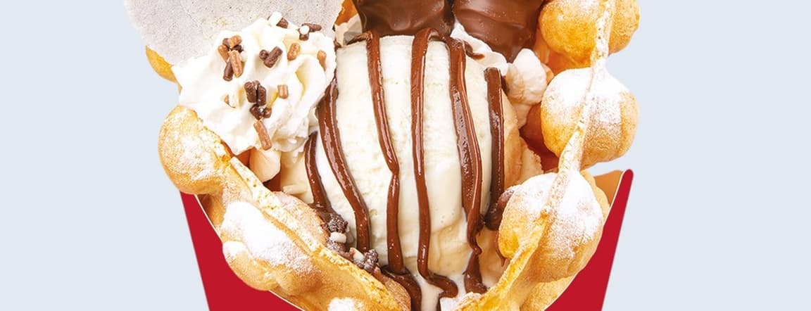 Bubble waffle aldo's clasico