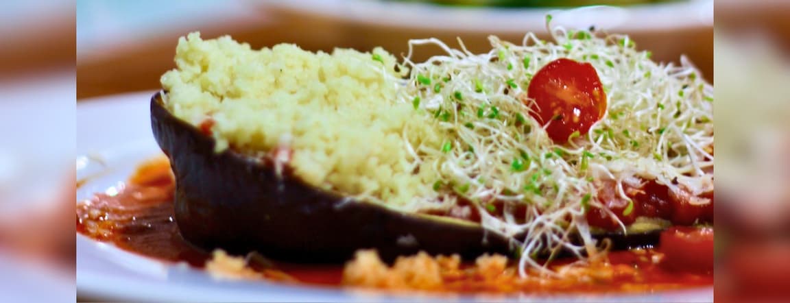 Stuffed eggplant