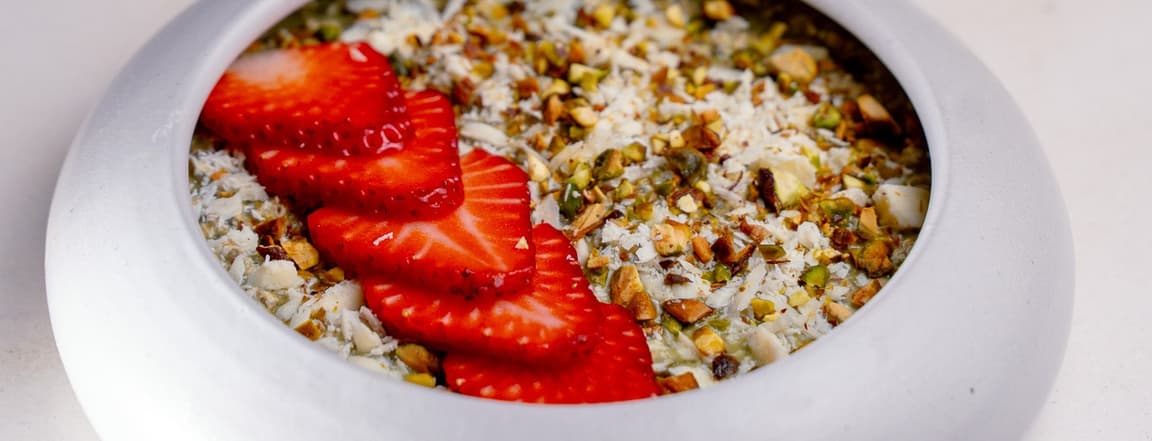 Oatmeal pistacho (20 gr protein)