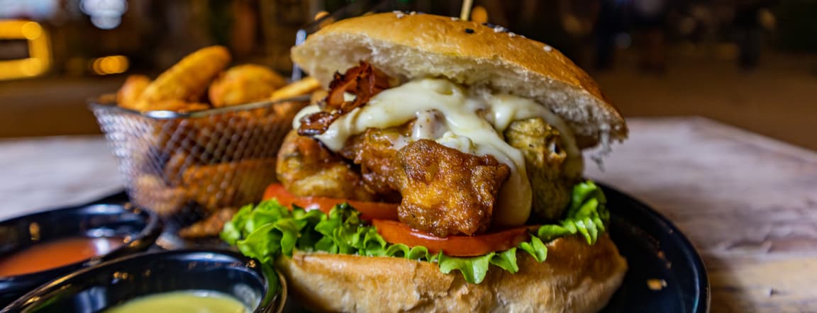 Burguer "shrimp al tempura"