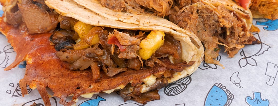 Combo tacos hongos