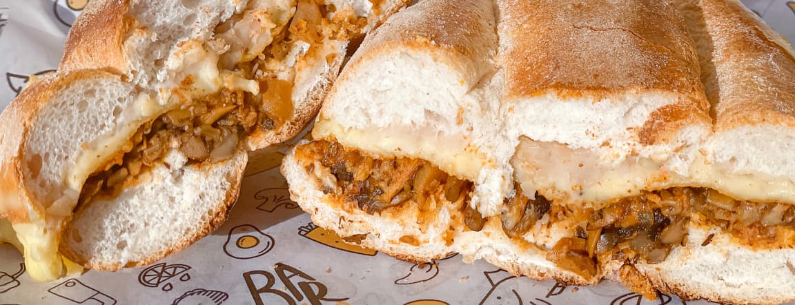 Combo torta hongos con queso