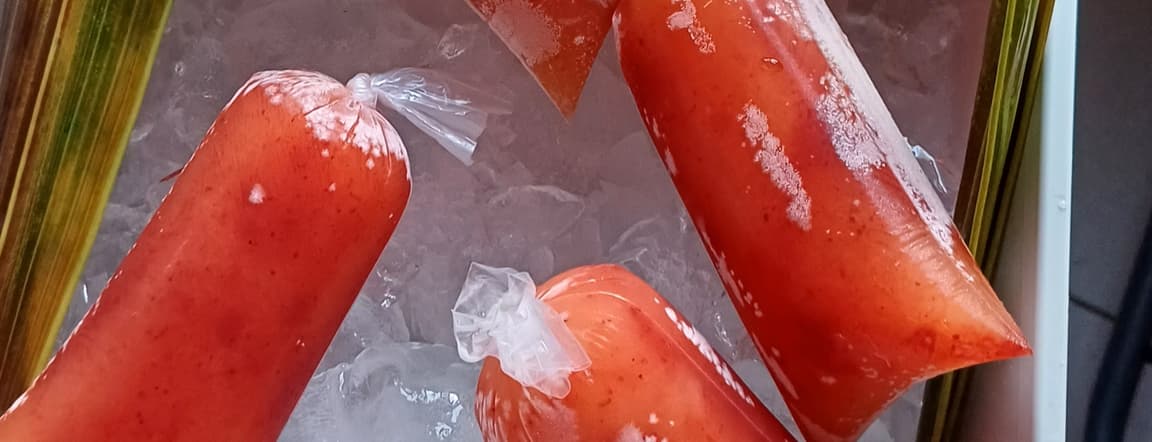 Mango pens with chamoy