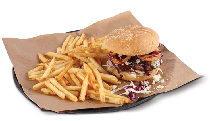Bbq blue burger