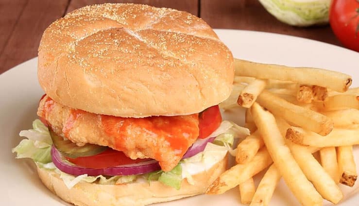 Crispy buffalo chicken