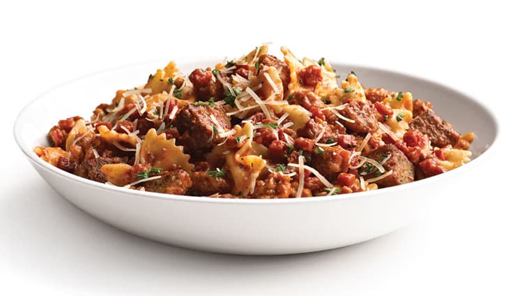 Mama meata bow tie pasta