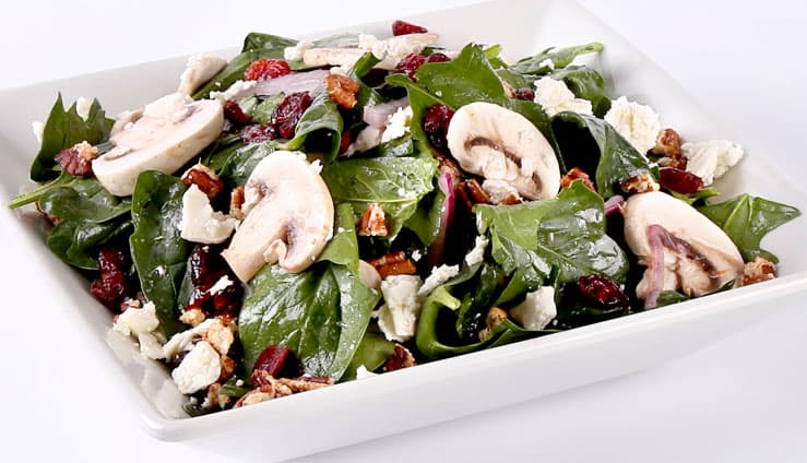 Spinach & cranberry