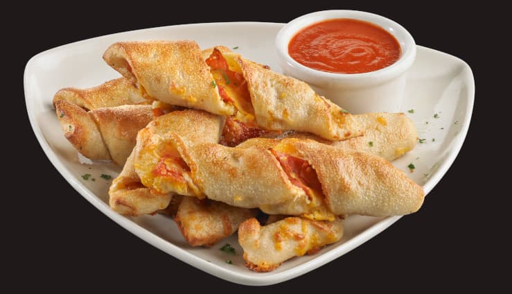 Twist bread with pepperoni