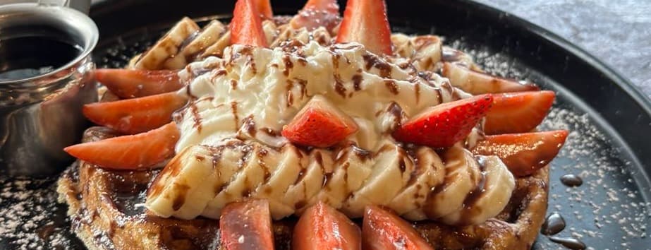 Sweet explosion waffle