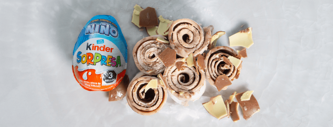 Kinder surprise ® ice cream roll