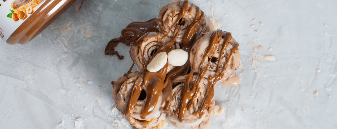 Nutella® ice cream roll
