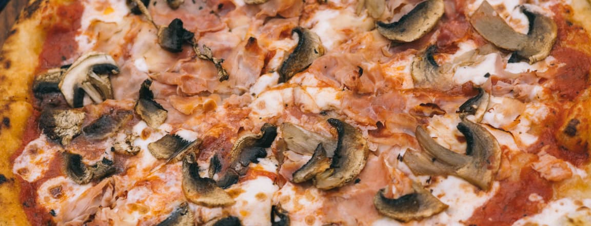 Prosciutto cotto e funghi