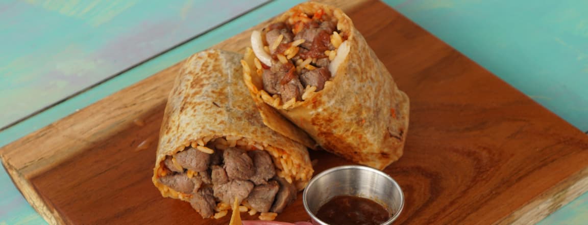 Arrachera burrito