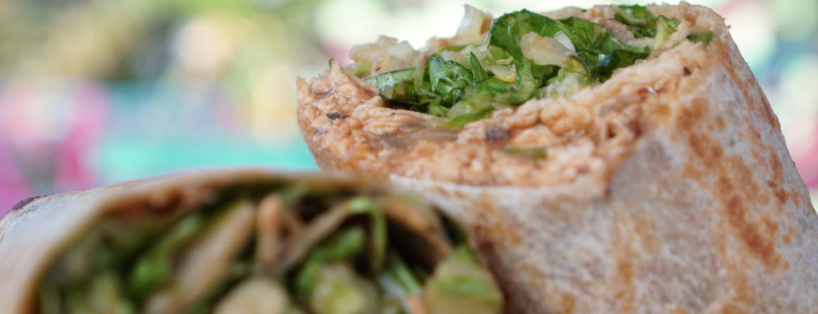 Cheeky chicken burrito