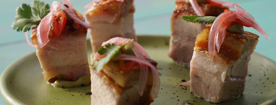 Pork belly bites