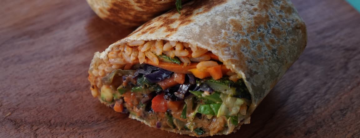 Mean veg machine burrito