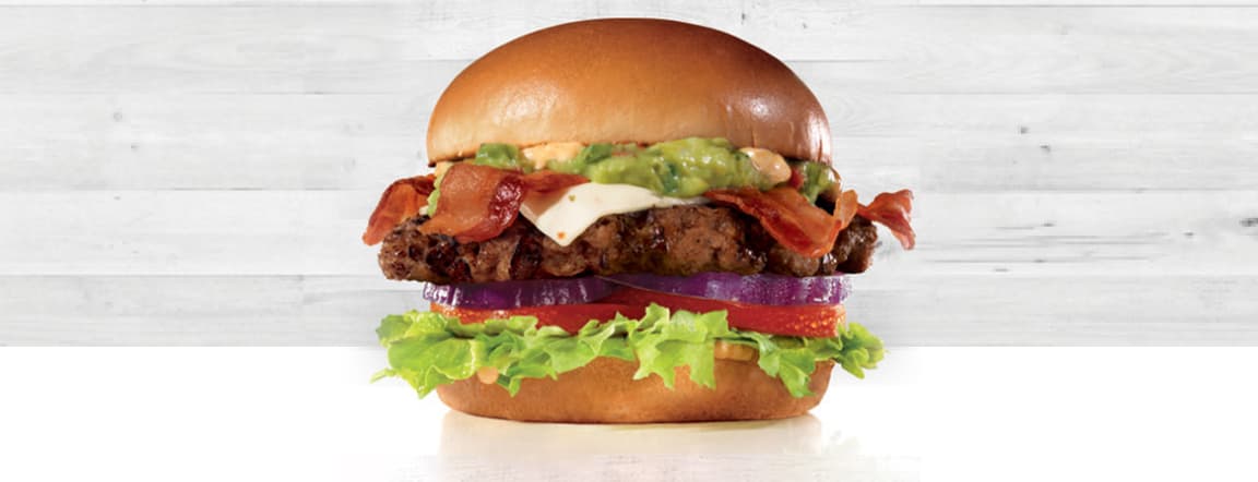 Guacamole bacon big angus burger