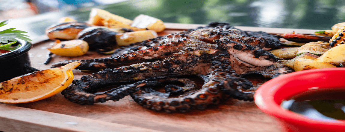 Grilled octopus