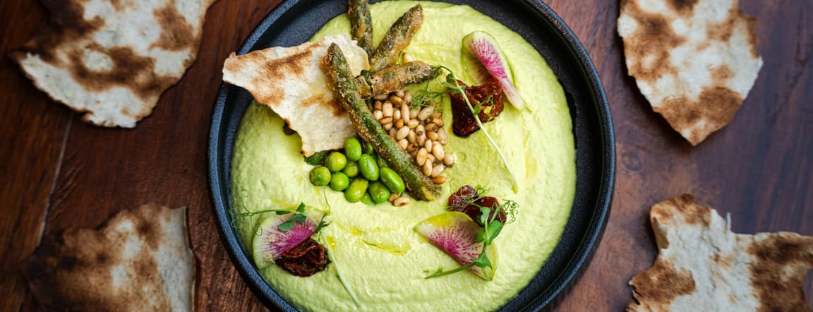 Hummus di asparragi e fagioli verde