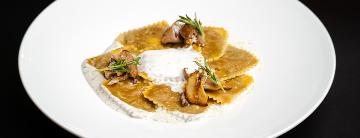 Ravioli ai funghi porcini
