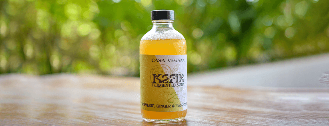 Passion fruit, turmeric & ginger kefir