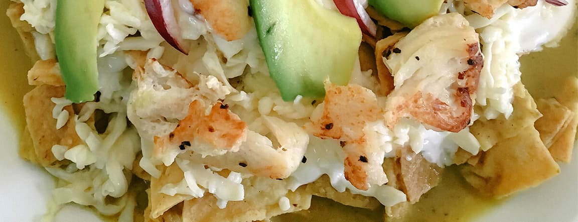 Green sauce chilaquiles