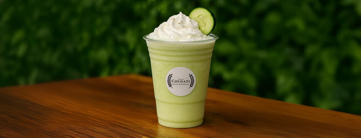 Frappé de pepino con limón