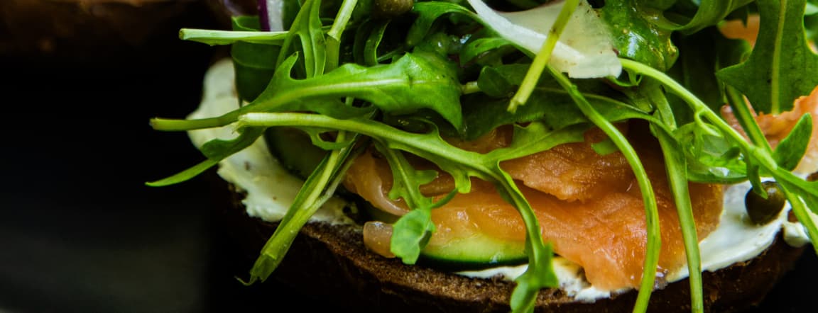 Salmon bagel