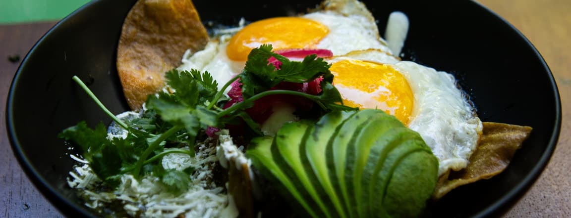 Chilaquiles with eggs