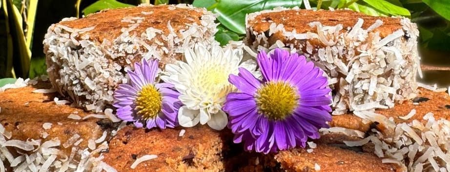Alfafojr de dulce de leche y cacao nibs