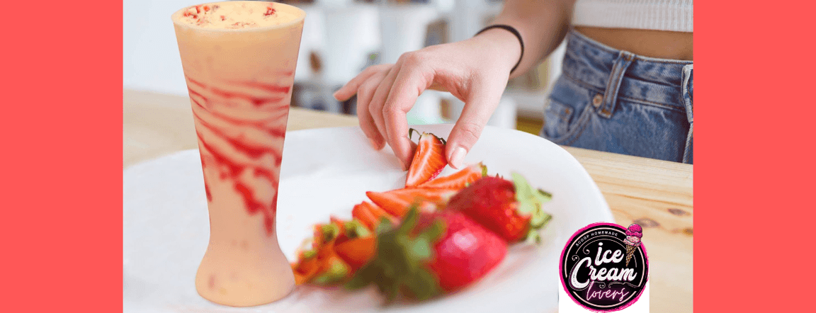 Strawberry ice cream