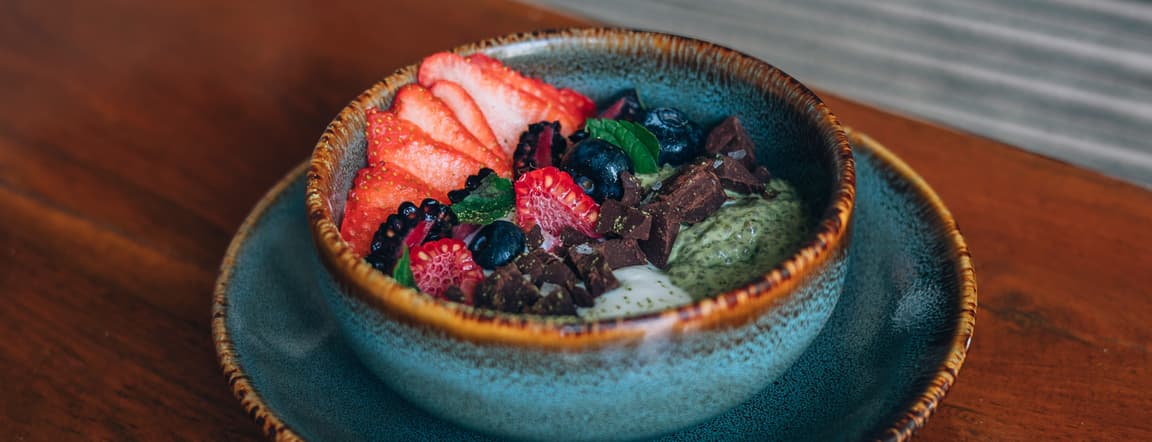 Matcha & chia pudding