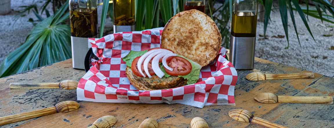 Chickpea vegan burger