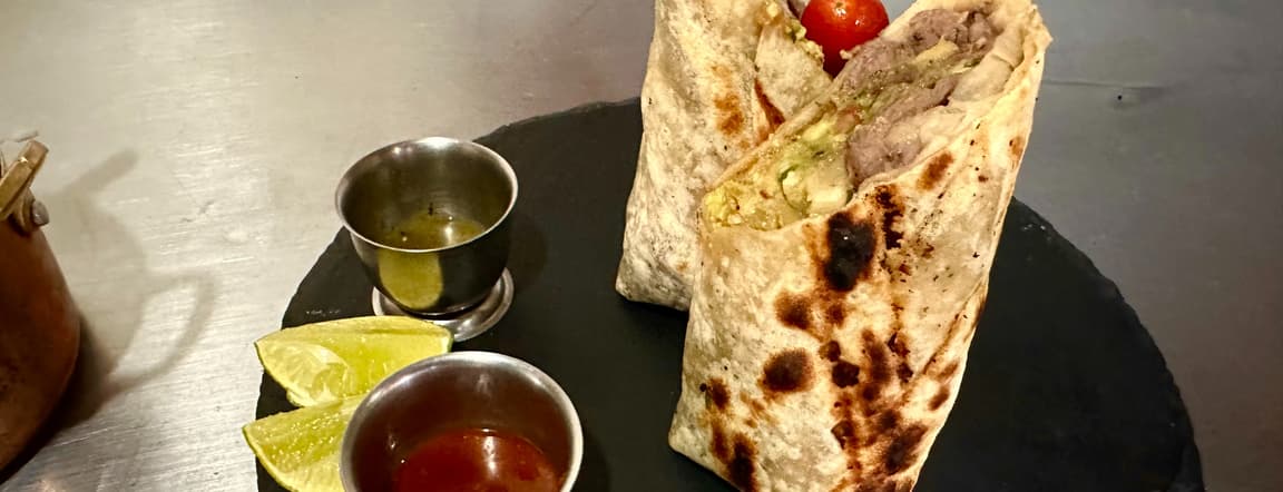 Skirt steak burrito