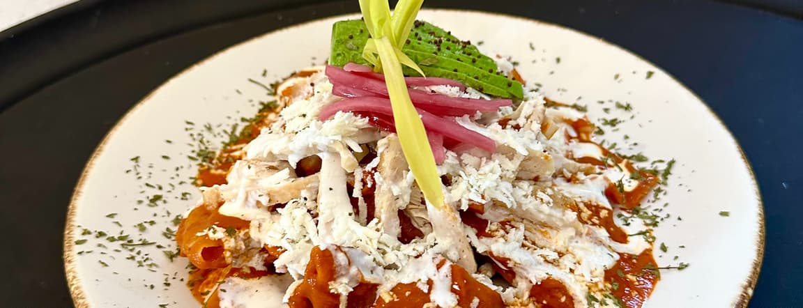 Chilaquiles with chicken
