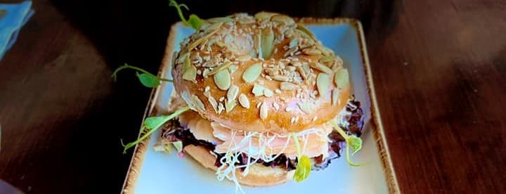Ham bagel