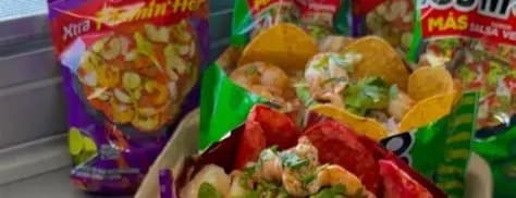 Tostitos with shrimp