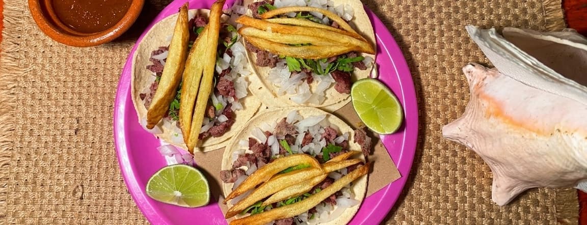 Taco de arrachera