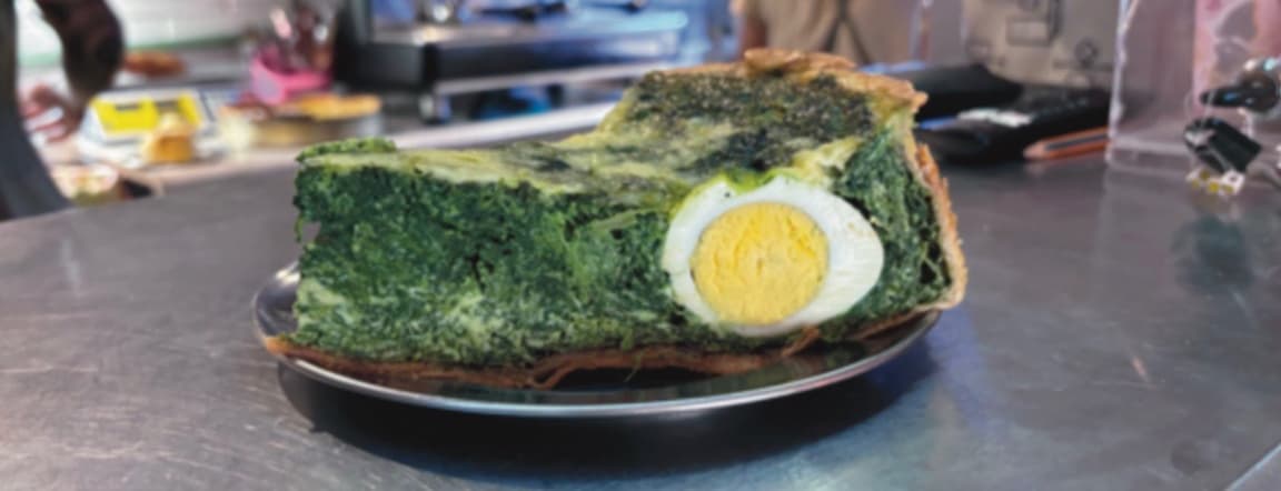 Quiche spinach.