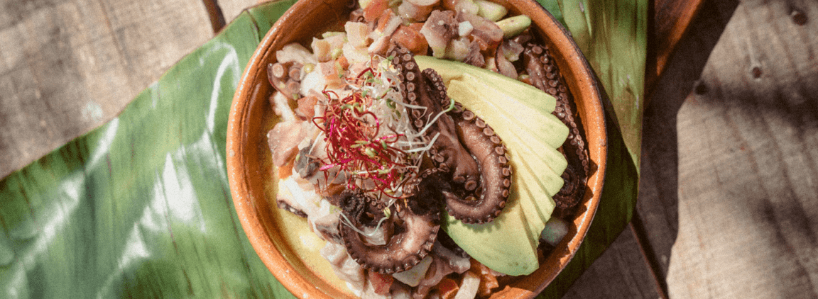 Octopus ceviche