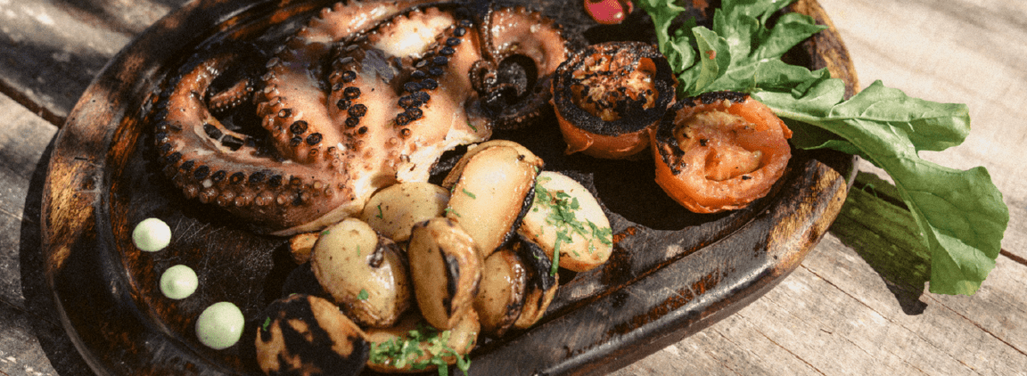 Grilled octopus