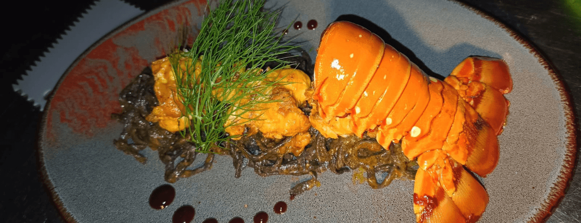 Linguini con langosta