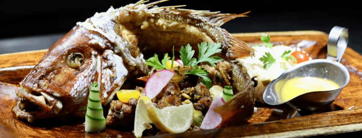 Fried whole fish