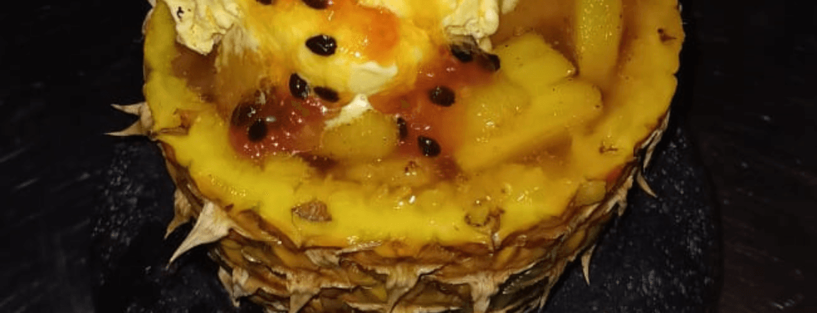 Pineaplle with mezcal