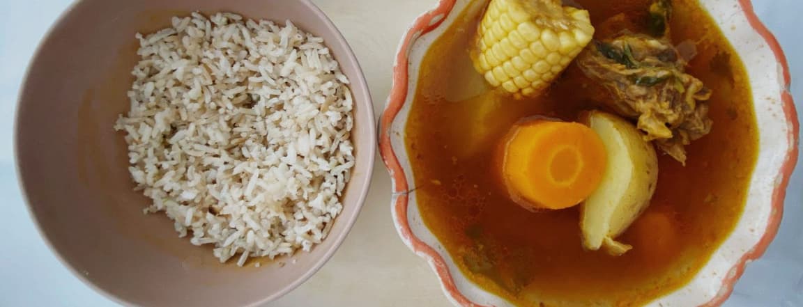 Beef and vegetables broth