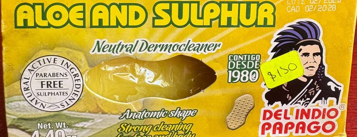 Aloe & sulfur soap 125gr