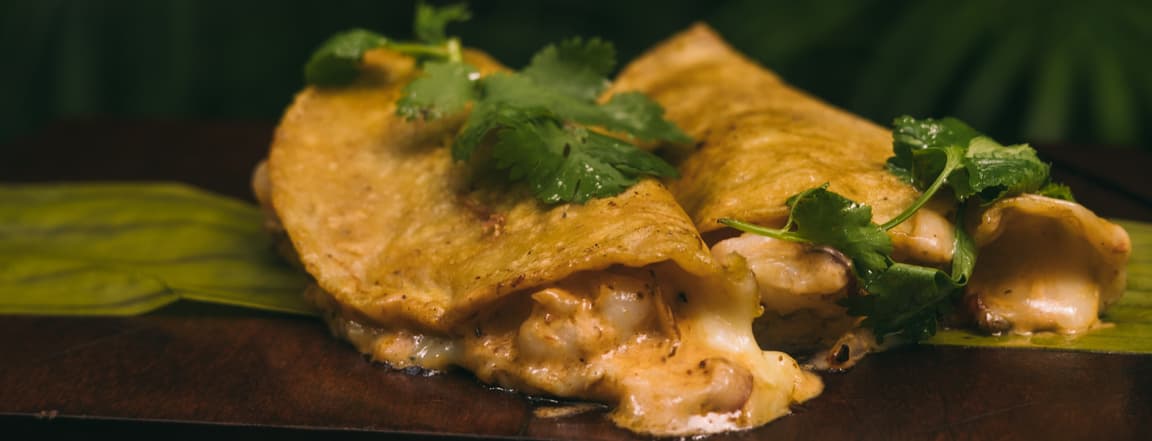 Shirpm quesadillas