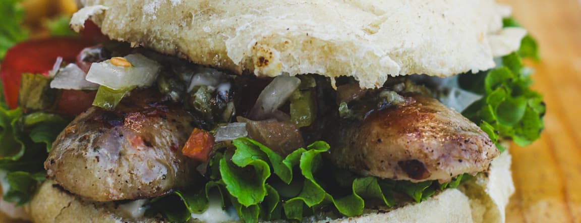 Choripan (argentine sausage)