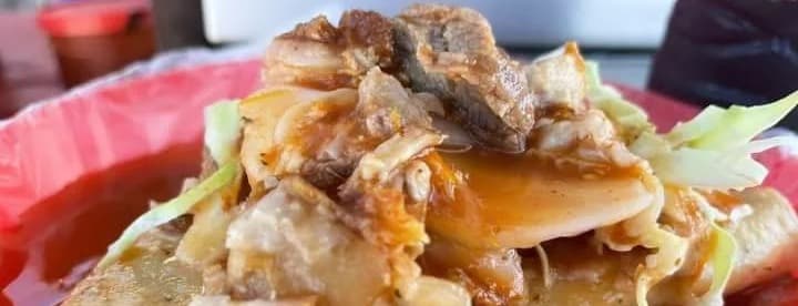 Potato fríe taco w meat