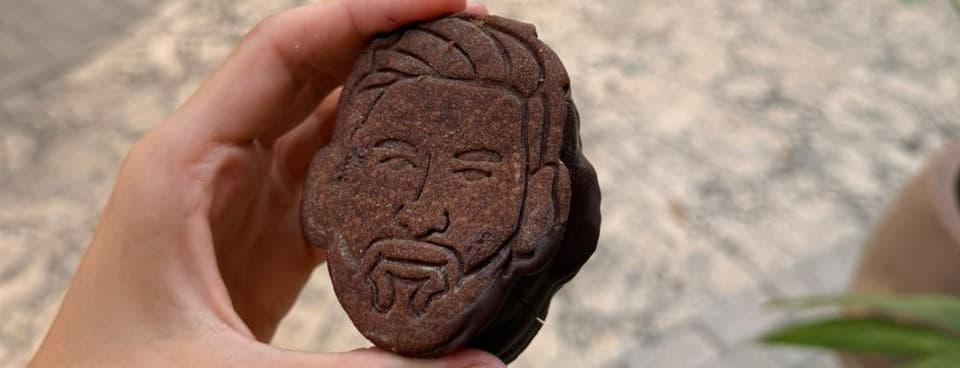 Alfajor chocotorta messi